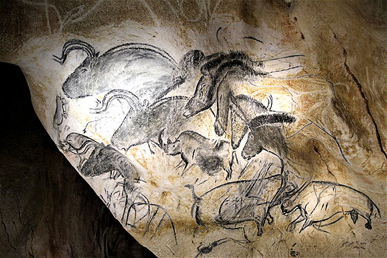Artistic expression from Chauvet Cave, Vallon-Pont-d'Arc