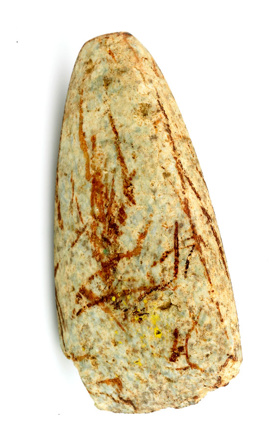Polished quartzite hand axe, Kemmelberg