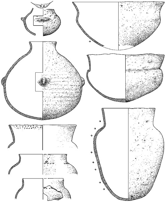 Fig 18: Pottery from Spiere, typical of the Spiere Group