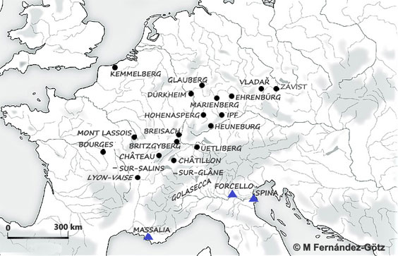 Sites de hauteur fortifiés centraux, VIème-Vème siècle av. J.-C.