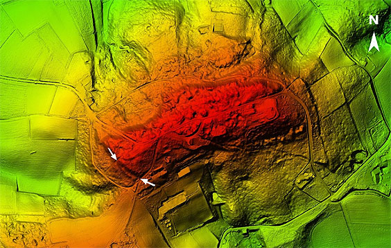 3D LIDAR DTM image, Kemmelberg